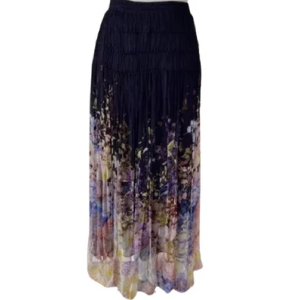 Zimmermann navy blue Pleated Skirt